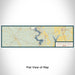 Flat View of Map Custom Lake Whitney Texas Map Enamel Mug in Woodblock