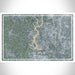 Lake Wylie Carolinas Map Print Landscape Orientation in Afternoon Style With Shaded Background