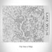 Rendered View of Lake Wylie Carolinas Map on 20oz Stainless Steel Insulated Bottle with Bamboo Top