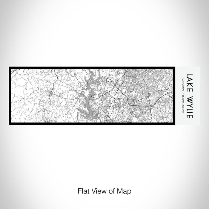 Rendered View of Lake Wylie Carolinas Map on 10oz Stainless Steel Insulated Cup in Classic with Sliding Lid