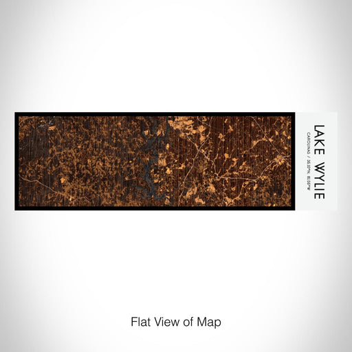 Rendered View of Lake Wylie Carolinas Map on 10oz Stainless Steel Insulated Cup in Ember with Sliding Lid