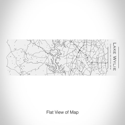 Rendered View of Lake Wylie Carolinas Map on 10oz Stainless Steel Insulated Cup with Sliding Lid in White