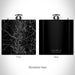 Rendered View of Lake Wylie Carolinas Map on 6oz Stainless Steel Flask in Black