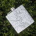 Lake Wylie Carolinas Custom City Map Inscription Coordinates on 6oz Stainless Steel Flask in White