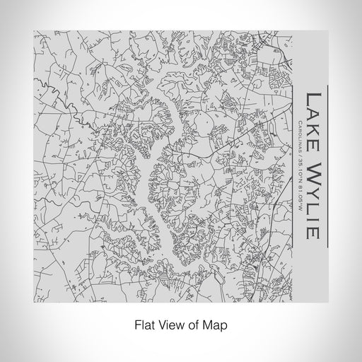 Rendered View of Lake Wylie Carolinas Map on 17oz Stainless Steel Insulated Tumbler