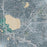 Lake Zurich Illinois Map Print in Afternoon Style Zoomed In Close Up Showing Details