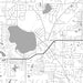 Lake Zurich Illinois Map Print in Classic Style Zoomed In Close Up Showing Details