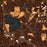 Lake Zurich Illinois Map Print in Ember Style Zoomed In Close Up Showing Details
