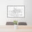 24x36 Lancaster California Map Print Lanscape Orientation in Classic Style Behind 2 Chairs Table and Potted Plant