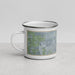 Left View Custom Lancaster California Map Enamel Mug in Afternoon
