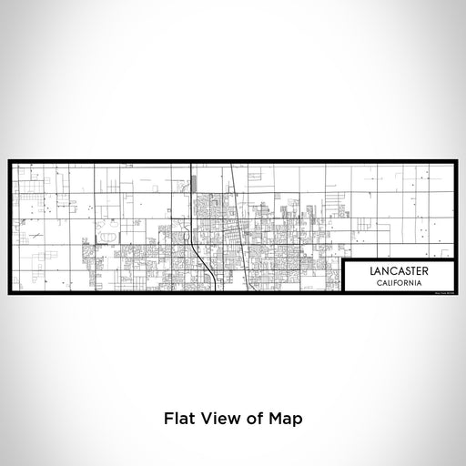 Flat View of Map Custom Lancaster California Map Enamel Mug in Classic