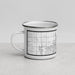 Left View Custom Lancaster California Map Enamel Mug in Classic