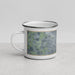 Left View Custom Lancaster Ohio Map Enamel Mug in Afternoon