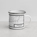 Right View Custom Lancaster Ohio Map Enamel Mug in Classic