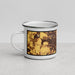 Left View Custom Lancaster Ohio Map Enamel Mug in Ember