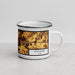 Right View Custom Lancaster Ohio Map Enamel Mug in Ember