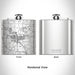 Rendered View of Lancaster Ohio Map Engraving on 6oz Stainless Steel Flask