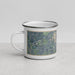 Left View Custom La Porte Indiana Map Enamel Mug in Afternoon