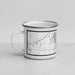 Left View Custom La Porte Indiana Map Enamel Mug in Classic