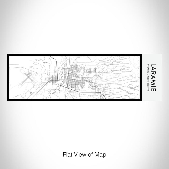 Rendered View of Laramie Wyoming Map on 10oz Stainless Steel Insulated Cup in Classic with Sliding Lid