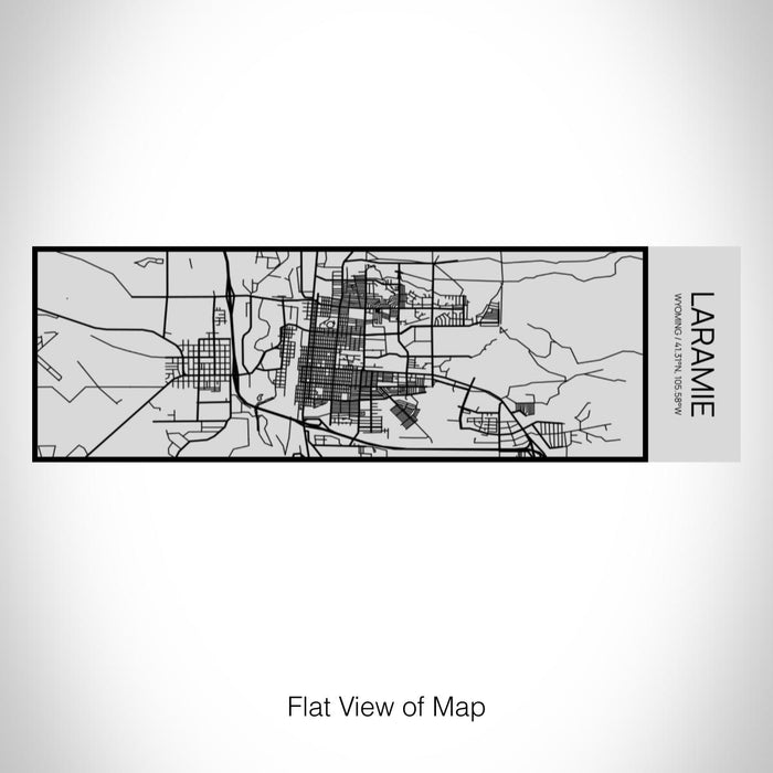 Rendered View of Laramie Wyoming Map on 10oz Stainless Steel Insulated Cup with Sipping Lid