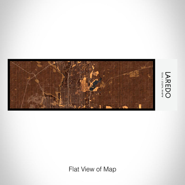 Rendered View of Laredo Texas Map on 10oz Stainless Steel Insulated Cup in Ember with Sliding Lid