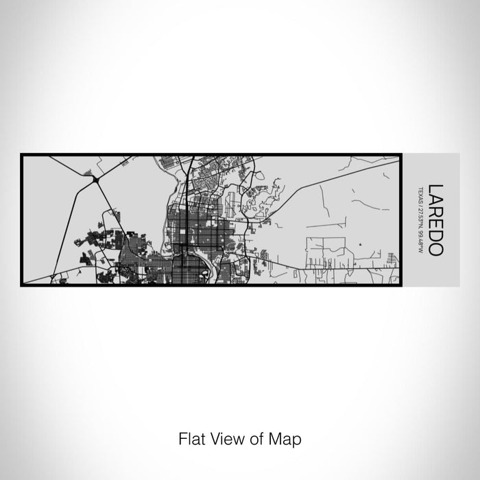 Rendered View of Laredo Texas Map on 10oz Stainless Steel Insulated Cup with Sipping Lid