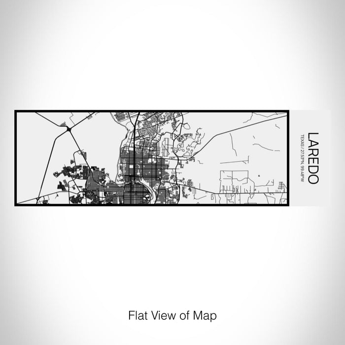 Rendered View of Laredo Texas Map on 10oz Stainless Steel Insulated Cup in Matte White with Sliding Lid