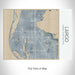 Rendered View of Largo Florida Map on 20oz Stainless Steel Insulated Bottle with Bamboo Top with printed afternoon style map