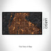 Rendered View of Largo Florida Map on 17oz Stainless Steel Insulated Bottle with printed ember style map