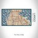 Rendered View of Largo Florida Map on 17oz Stainless Steel Insulated Bottle with printed woodblock style map