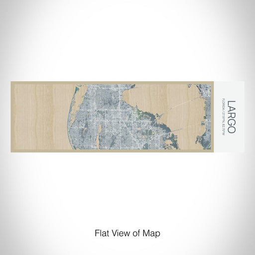 Rendered View of Largo Florida Map on 10oz Stainless Steel Insulated Cup in Afternoon with Sliding Lid