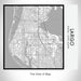 Rendered View of Largo Florida Map on 17oz Stainless Steel Insulated Tumbler in Classic Map Style
