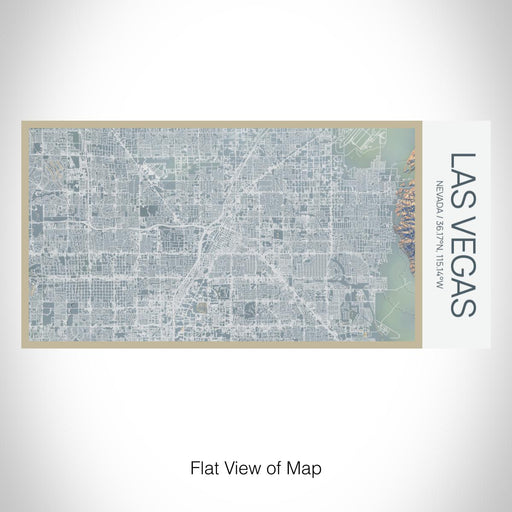 Rendered View of Las Vegas Nevada Map on 17oz Stainless Steel Insulated Bottle with printed afternoon style map