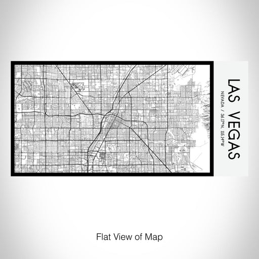 Rendered View of Las Vegas Nevada Map on 17oz Stainless Steel Insulated Bottle with printed classic style map