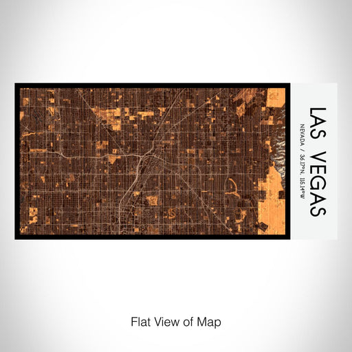 Rendered View of Las Vegas Nevada Map on 17oz Stainless Steel Insulated Bottle with printed ember style map