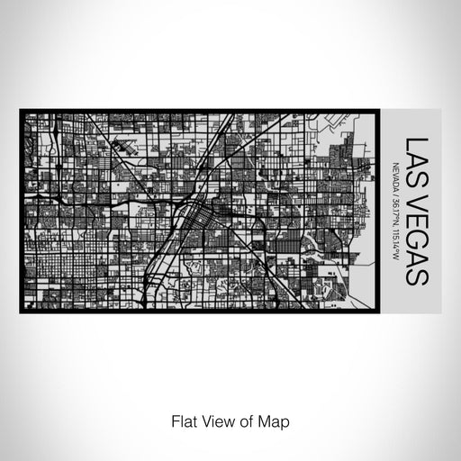 Rendered View of Las Vegas Nevada Map on 17oz Stainless Steel Insulated Cola Bottle in Stainless