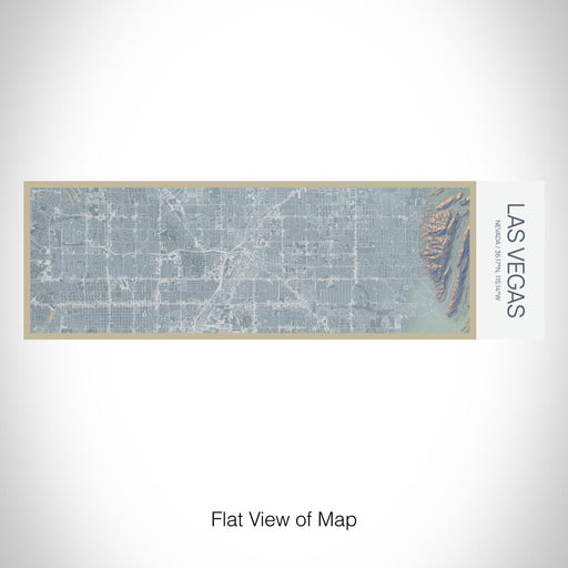 Rendered View of Las Vegas Nevada Map on 10oz Stainless Steel Insulated Cup in Afternoon with Sliding Lid