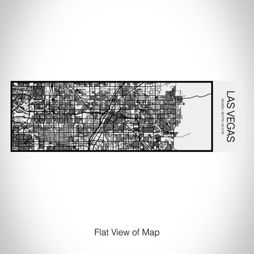 Rendered View of Las Vegas Nevada Map on 10oz Stainless Steel Insulated Cup in Matte White with Sliding Lid