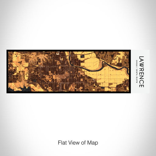 Rendered View of Lawrence Kansas Map on 10oz Stainless Steel Insulated Cup in Ember with Sliding Lid