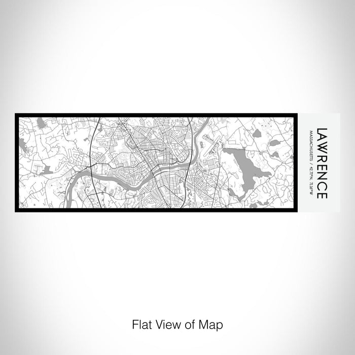 Rendered View of Lawrence Massachusetts Map on 10oz Stainless Steel Insulated Cup in Classic with Sliding Lid