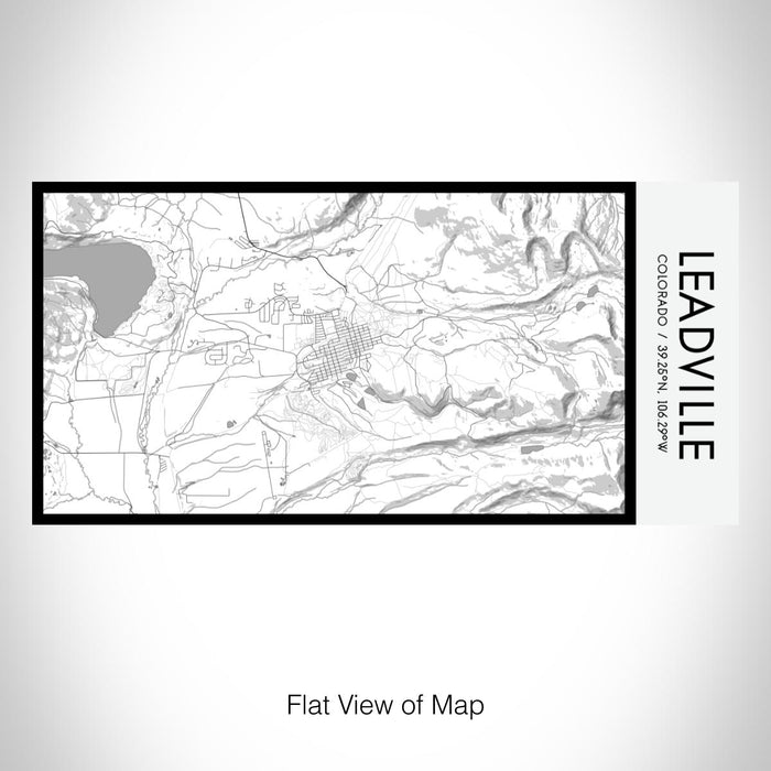 Rendered View of Leadville Colorado Map on 17oz Stainless Steel Insulated Bottle with printed classic style map