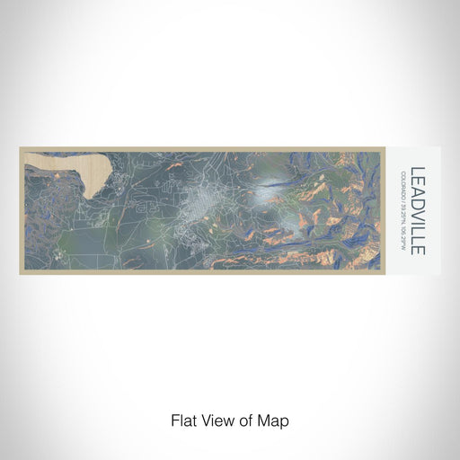 Rendered View of Leadville Colorado Map on 10oz Stainless Steel Insulated Cup in Afternoon with Sliding Lid