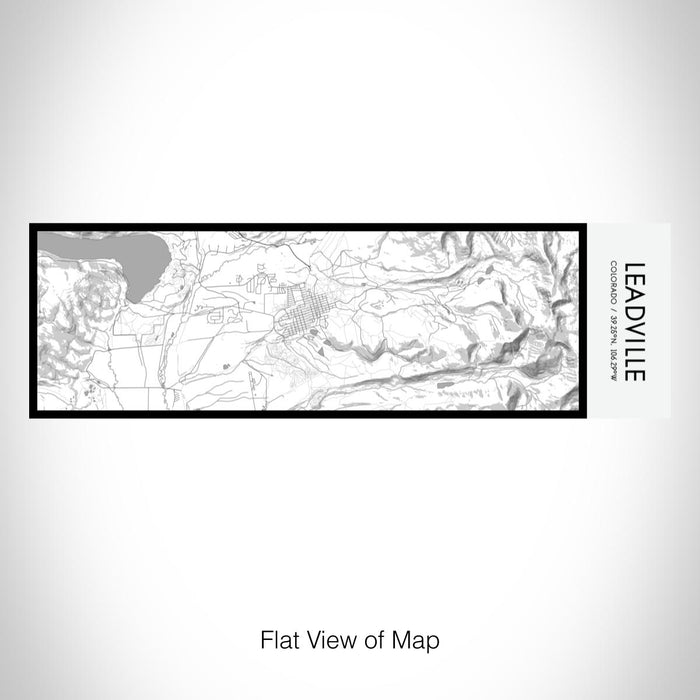 Rendered View of Leadville Colorado Map on 10oz Stainless Steel Insulated Cup in Classic with Sliding Lid