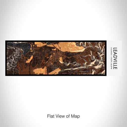 Rendered View of Leadville Colorado Map on 10oz Stainless Steel Insulated Cup in Ember with Sliding Lid