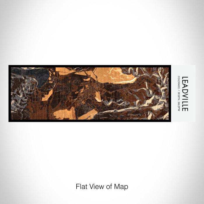 Rendered View of Leadville Colorado Map on 10oz Stainless Steel Insulated Cup in Ember with Sliding Lid