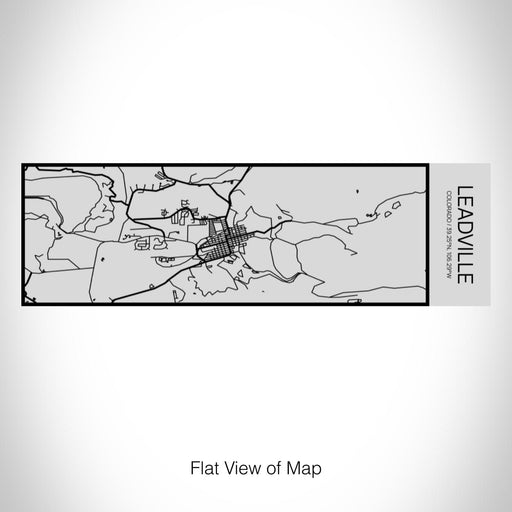 Rendered View of Leadville Colorado Map on 10oz Stainless Steel Insulated Cup with Sipping Lid