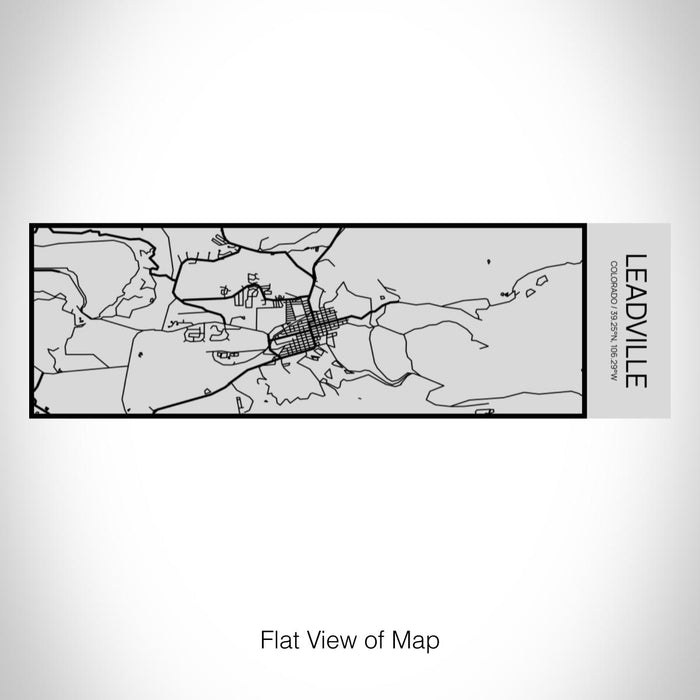 Rendered View of Leadville Colorado Map on 10oz Stainless Steel Insulated Cup with Sipping Lid