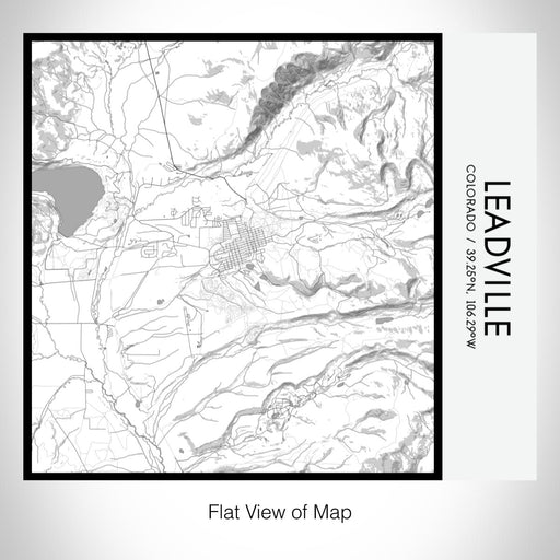 Rendered View of Leadville Colorado Map on 17oz Stainless Steel Insulated Tumbler in Classic Map Style