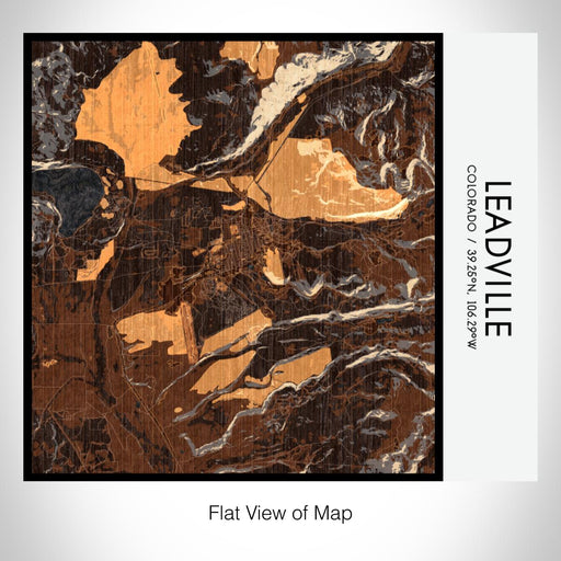 Rendered View of Leadville Colorado Map on 17oz Stainless Steel Insulated Tumbler in Ember Map Style